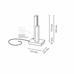 Spot-Light 2fl. LED Tischleuchte Manhattan H 41,5cm Holzfarbe wählbar -Tischleuchten Verkäufe 2flled tischleuchte manhattan415cm holzfarbe 1370423 spotlight