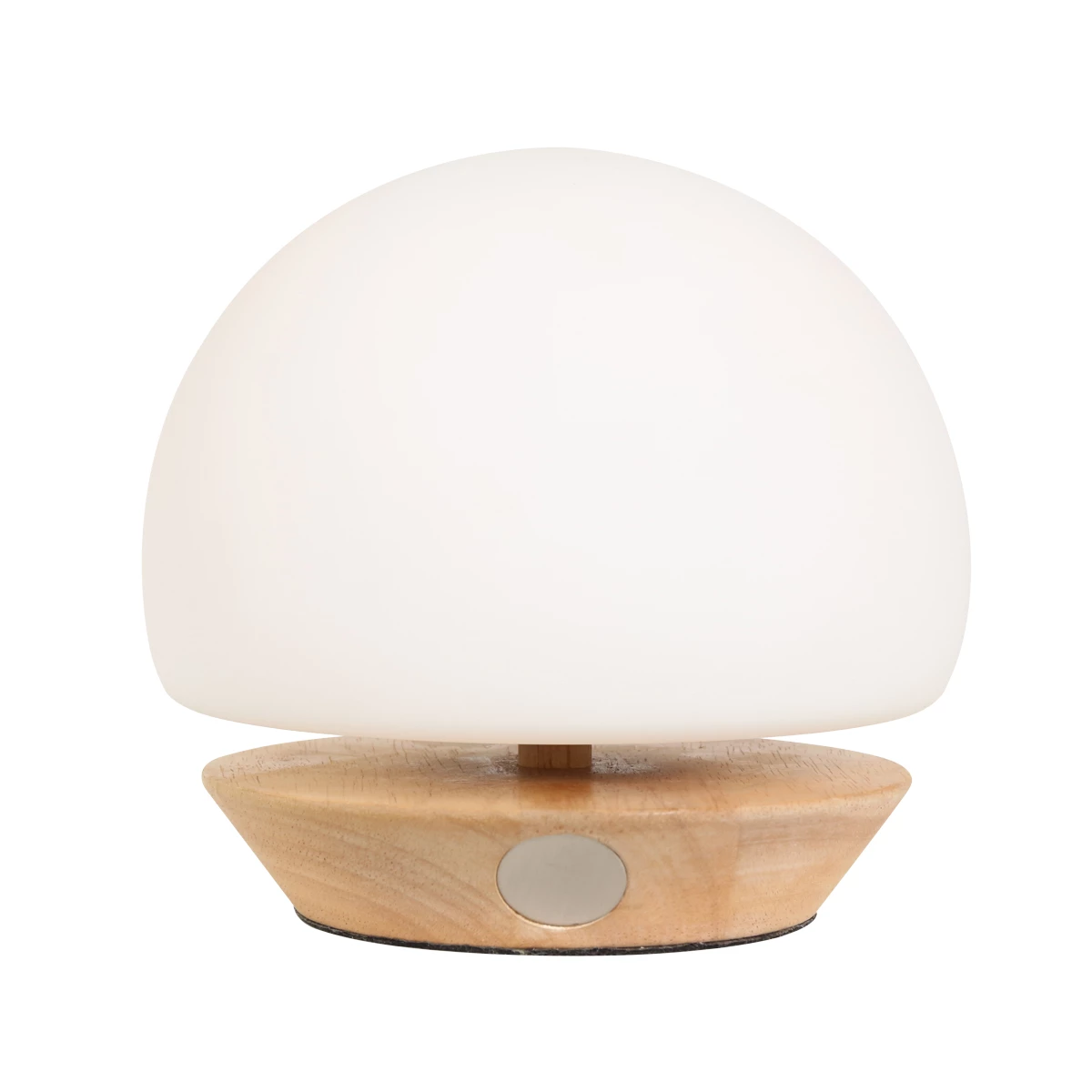 Steinhauer 4-stufig dimmbare Kugeltischleuchte aus weißem Glas, Nachttischlampe mit Holzaufsatz, inkl. LED, 3 Farben 6 Steinhauer 4-stufig dimmbare Kugeltischleuchte aus weißem Glas, Nachttischlampe mit Holzaufsatz, inkl. LED, 3 Farben – Bild 4