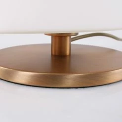 Steinhauer 4-stufig dimmbare Tischleuchte mit weißem Glasschirm, Nachttischlampe klassisch, kegelförmig, silber o. bronze, E14 -Tischleuchten Verkäufe 4stufig dimmbare tischleuchte mit 6934BR 2 steinhauer 6934br