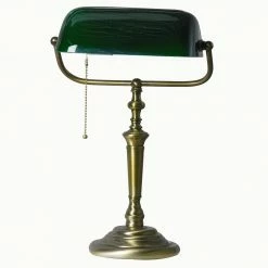 LHG Lights Bankerleuchte LED Ancilla in bronze, Glas grün, E27, Zugschalter inkl 4Watt LED -Tischleuchten Verkäufe bankerleuchte ledancilla bronzeglas gre27zugschalter 550202 lhg 131922