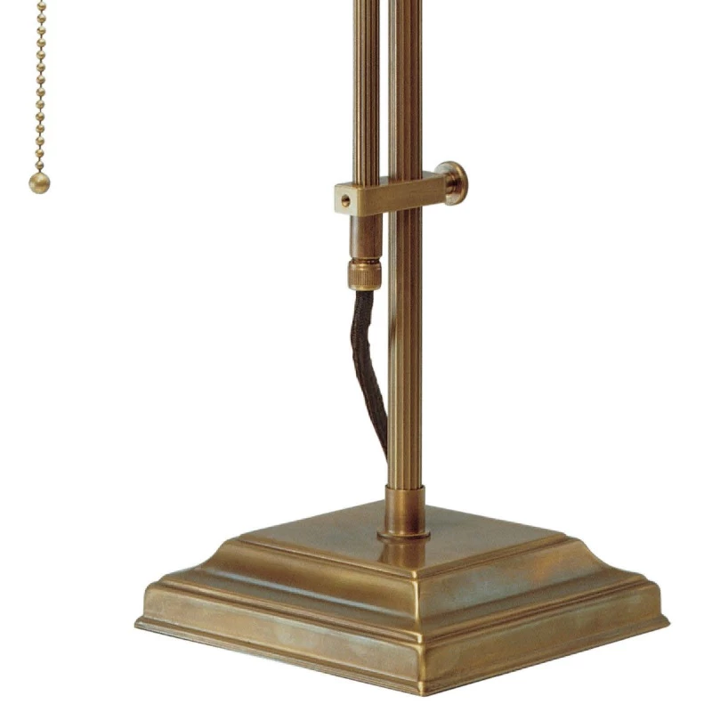 Berliner Messinglampen Bankerslamp aus Berliner Messing mit grünem Glas höhenverstellbar 6 Berliner Messinglampen Bankerslamp aus Berliner Messing mit grünem Glas höhenverstellbar – Bild 4