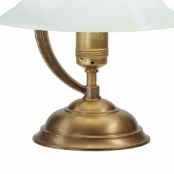 Berliner Messinglampen Berliner-Messing-Tischleuchte mit gewölbtem Opalglas Ø 22cm -Tischleuchten Verkäufe berlinermessingtischleuchte mit gewlbtem opalglas 760811 berlinermessinglampen v2222opb