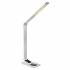 GLOBO dimmbare höhenverstellbare eckige LED Tischleuchte mit CCT-Lichtfarbsteuerung rechteckige Base 2 Gelenke 5W Wireless Charger Kabel 15m USB charger Tischlampe silberfarben -Tischleuchten Verkäufe dimmbare hhenverstellbare eckige led 58404f1280x1280 globo 58404