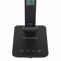 GLOBO dimmbare höhenverstellbare eckige LED Tischleuchte mit CCT-Lichtfarbsteuerung rechteckige Base 2 Gelenke 5W Wireless Charger LCD Anzeige Thermometer Tischlampe schwarz -Tischleuchten Verkäufe dimmbare hhenverstellbare eckige led 58405Se1280x1280 globo 58405s