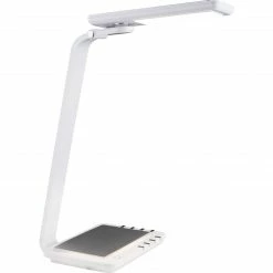 GLOBO dimmbare höhenverstellbare Kinderleuchte LED Tischleuchte mit CCT-LichtfarbsteuerungNachtlicht USB Charger Tischlampe weiß