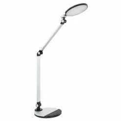 GLOBO dimmbare höhenverstellbare runde LED Tischleuchte Lampe mit Sensor CCT-Lichtfarbsteuerung aus Aluminium gebürstet e Base und Schirm 3 Gelenke drehbar Kabel 13m Tischlampe schwarz silberfarben -Tischleuchten Verkäufe dimmbare hhenverstellbare runde led 58428Sb1280x1280 globo 58428s