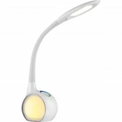 GLOBO dimmbare Kinderleuchte runde LED Tischleuchte aus Acryl Sockel Kugel Flexo unter Kunststoff ist beleuchtet mit automatischem Farbwechsel RGB Tischlampe weiß multicolor -Tischleuchten Verkäufe dimmbare kinderleuchte runde led 58278c1280x1280 globo 58278