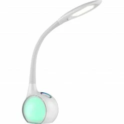 GLOBO dimmbare Kinderleuchte runde LED Tischleuchte aus Acryl Sockel Kugel Flexo unter Kunststoff ist beleuchtet mit automatischem Farbwechsel RGB Tischlampe weiß multicolor -Tischleuchten Verkäufe dimmbare kinderleuchte runde led 58278d1280x1280 globo 58278