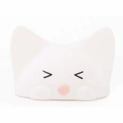 Niermann dimmbare LED Nachtlicht Akkuleuchte Kinderleuchte aus Silikon mit Schalter 10 x 12 cm Katze Eggy & Friends
