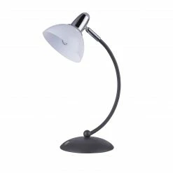 GLOBO dimmbare LED Tischleuchte aus Acryl gebogen Tischlampe anthrazit und Chrom -Tischleuchten Verkäufe dimmbare led tischleuchte aus 24137Ab1280x1280 globo 24137a