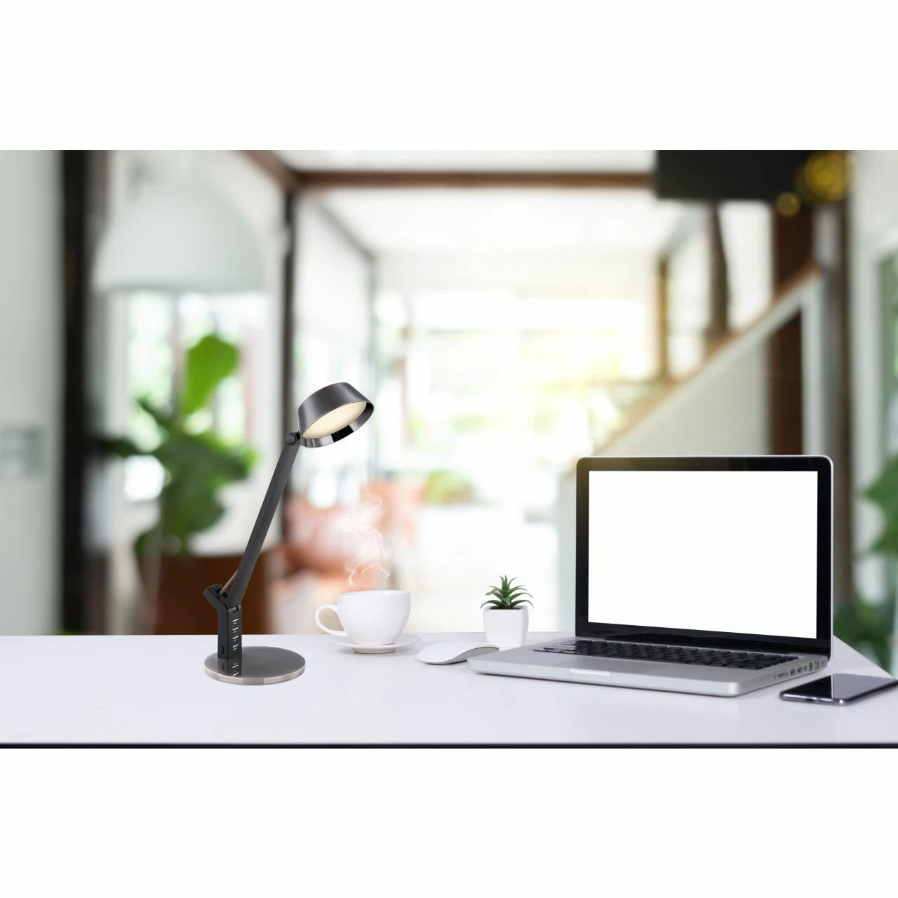 GLOBO dimmbare LED Tischleuchte Lampe mit Sensor CCT-LichtfarbsteuerungUSB Anschluss Tischlampe schwarz 6 GLOBO dimmbare LED Tischleuchte Lampe mit Sensor CCT-LichtfarbsteuerungUSB Anschluss Tischlampe schwarz – Bild 4