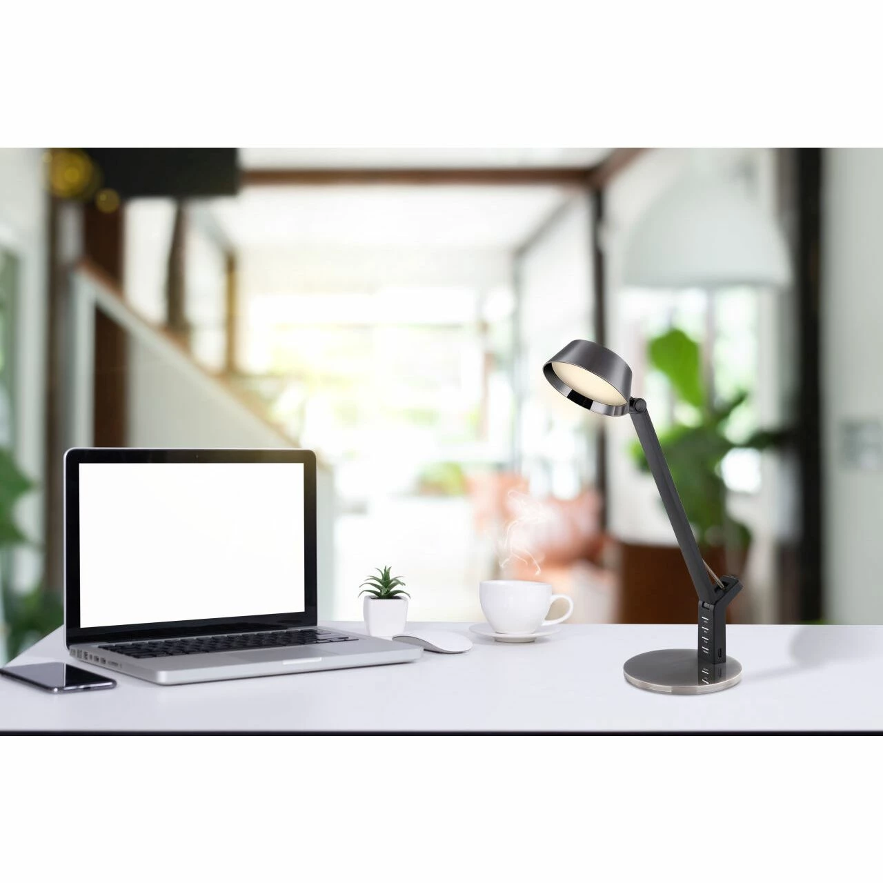 GLOBO dimmbare LED Tischleuchte Lampe mit Sensor CCT-LichtfarbsteuerungUSB Anschluss Tischlampe schwarz 7 GLOBO dimmbare LED Tischleuchte Lampe mit Sensor CCT-LichtfarbsteuerungUSB Anschluss Tischlampe schwarz – Bild 5