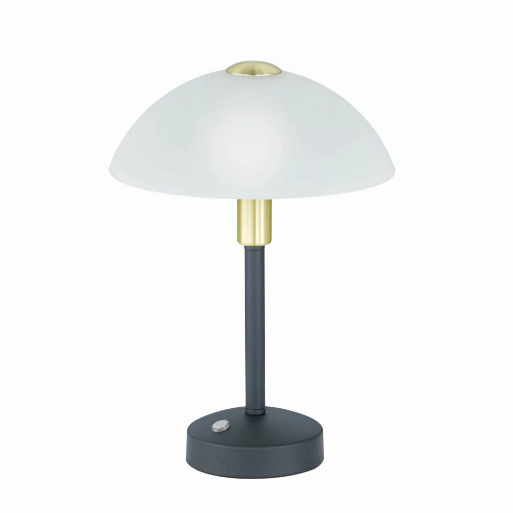 Trio dimmbare LED Tischleuchte mit alabasterfarbigem Glasschirm, silber o. messing, Nachttischleuchte, inkl. LED 4W 5 Trio dimmbare LED Tischleuchte mit alabasterfarbigem Glasschirm, silber o. messing, Nachttischleuchte, inkl. LED 4W – Bild 3