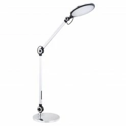 GLOBO dimmbare LED Tischleuchte mit CCT-LichtfarbsteuerungBase und Clip Tischlampe silberfarben Schalter -Tischleuchten Verkäufe dimmbare led tischleuchte mit 58421Sb1280x1280 globo 58421s