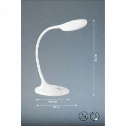 Fischer & Honsel runde LED Tischleuchte Leselampe mit Sensordimmer in weiß oder silber -Tischleuchten Verkäufe dimmbare led tischleuchte runde 50530V fischerhonsel 50530