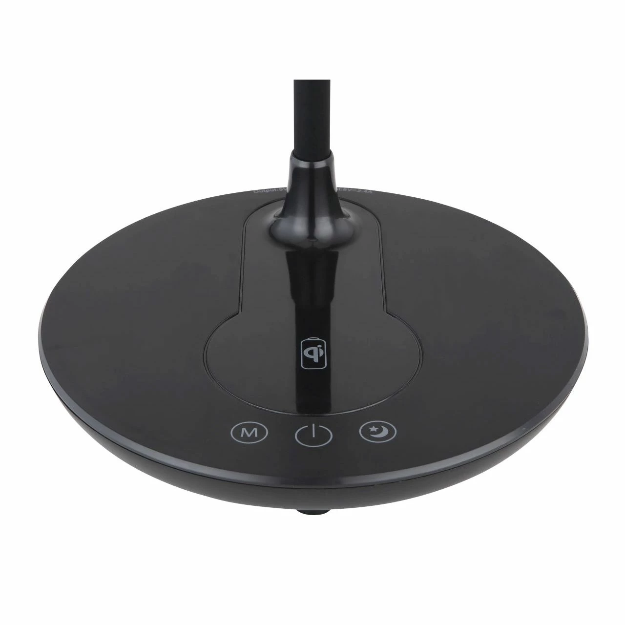 GLOBO dimmbare runde LED Tischleuchte mit CCT-Lichtfarbsteuerung e Base 5W Wireless Charger Flexo USB charger Tischlampe schwarz 6 GLOBO dimmbare runde LED Tischleuchte mit CCT-Lichtfarbsteuerung e Base 5W Wireless Charger Flexo USB charger Tischlampe schwarz – Bild 4