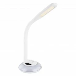 GLOBO dimmbare runde LED Tischleuchte mit CCT-Lichtfarbsteuerung e Base Flexo 5W Lautsprecher Kabel 15m Tischlampe weiß 13 GLOBO dimmbare runde LED Tischleuchte mit CCT-Lichtfarbsteuerung e Base Flexo 5W Lautsprecher Kabel 15m Tischlampe weiß -Tischleuchten Verkäufe dimmbare runde led tischleuchte 58409a1280x1280 globo 58409