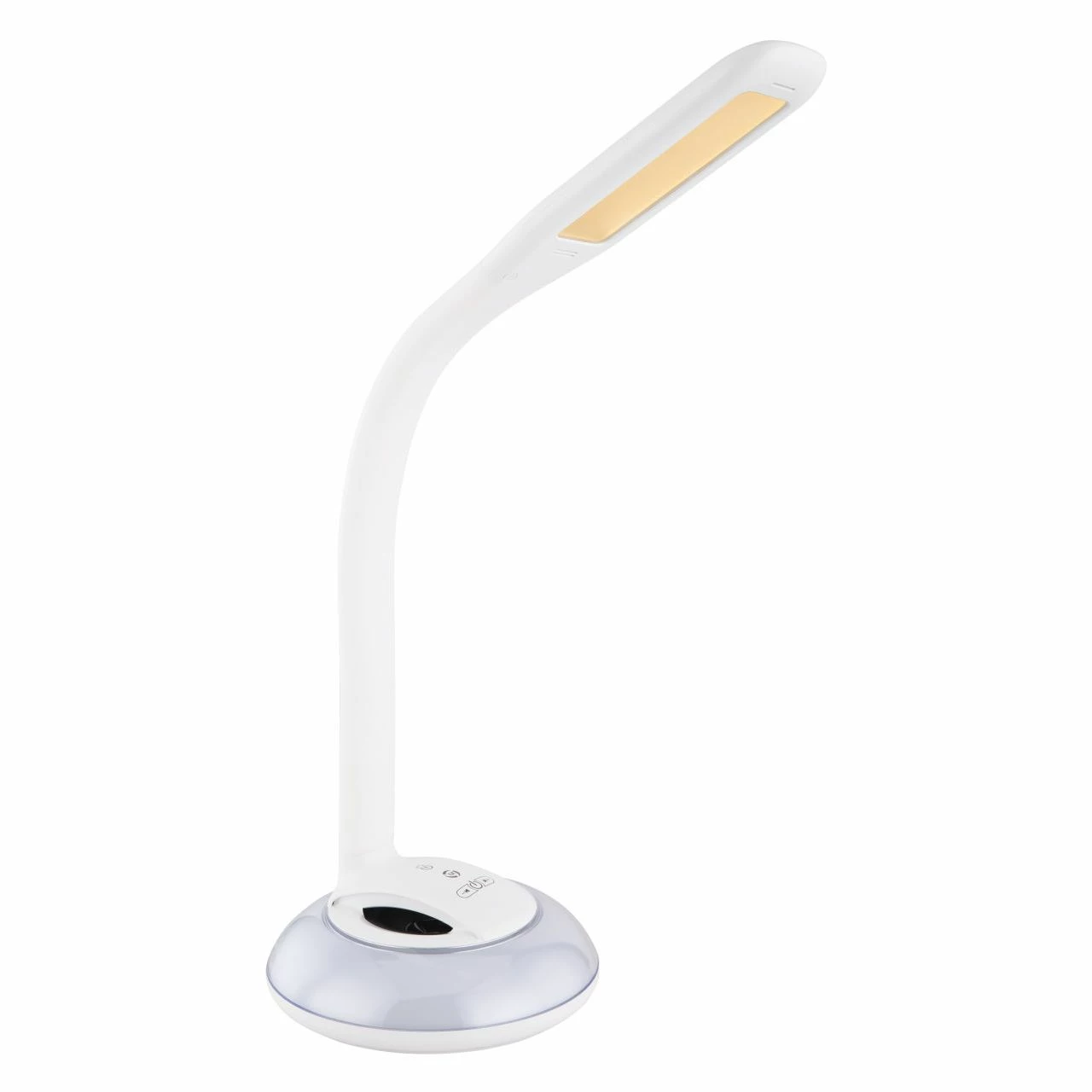 GLOBO dimmbare runde LED Tischleuchte mit CCT-Lichtfarbsteuerung e Base Flexo 5W Lautsprecher Kabel 15m Tischlampe weiß 6 GLOBO dimmbare runde LED Tischleuchte mit CCT-Lichtfarbsteuerung e Base Flexo 5W Lautsprecher Kabel 15m Tischlampe weiß – Bild 4