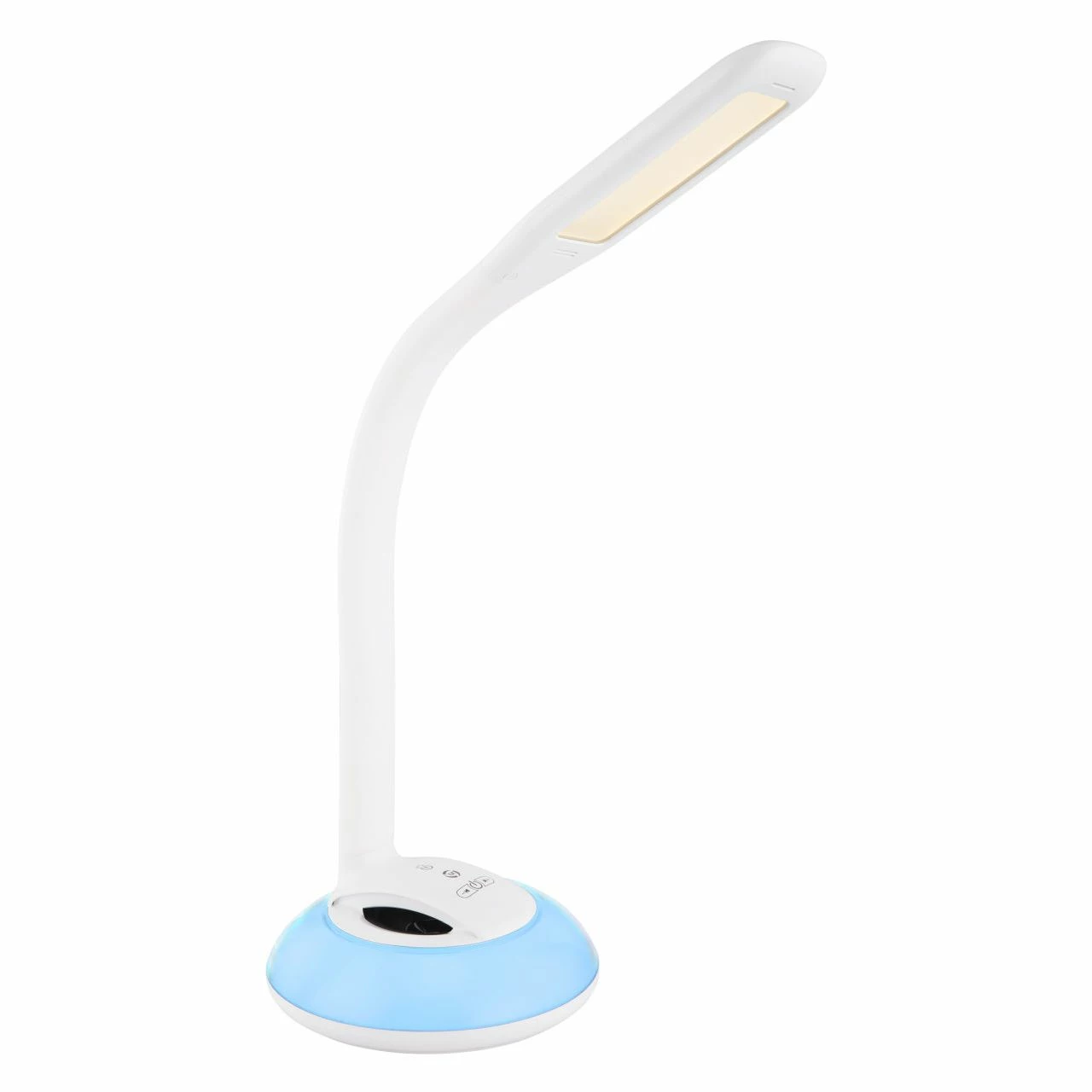 GLOBO dimmbare runde LED Tischleuchte mit CCT-Lichtfarbsteuerung e Base Flexo 5W Lautsprecher Kabel 15m Tischlampe weiß 11 GLOBO dimmbare runde LED Tischleuchte mit CCT-Lichtfarbsteuerung e Base Flexo 5W Lautsprecher Kabel 15m Tischlampe weiß – Bild 9