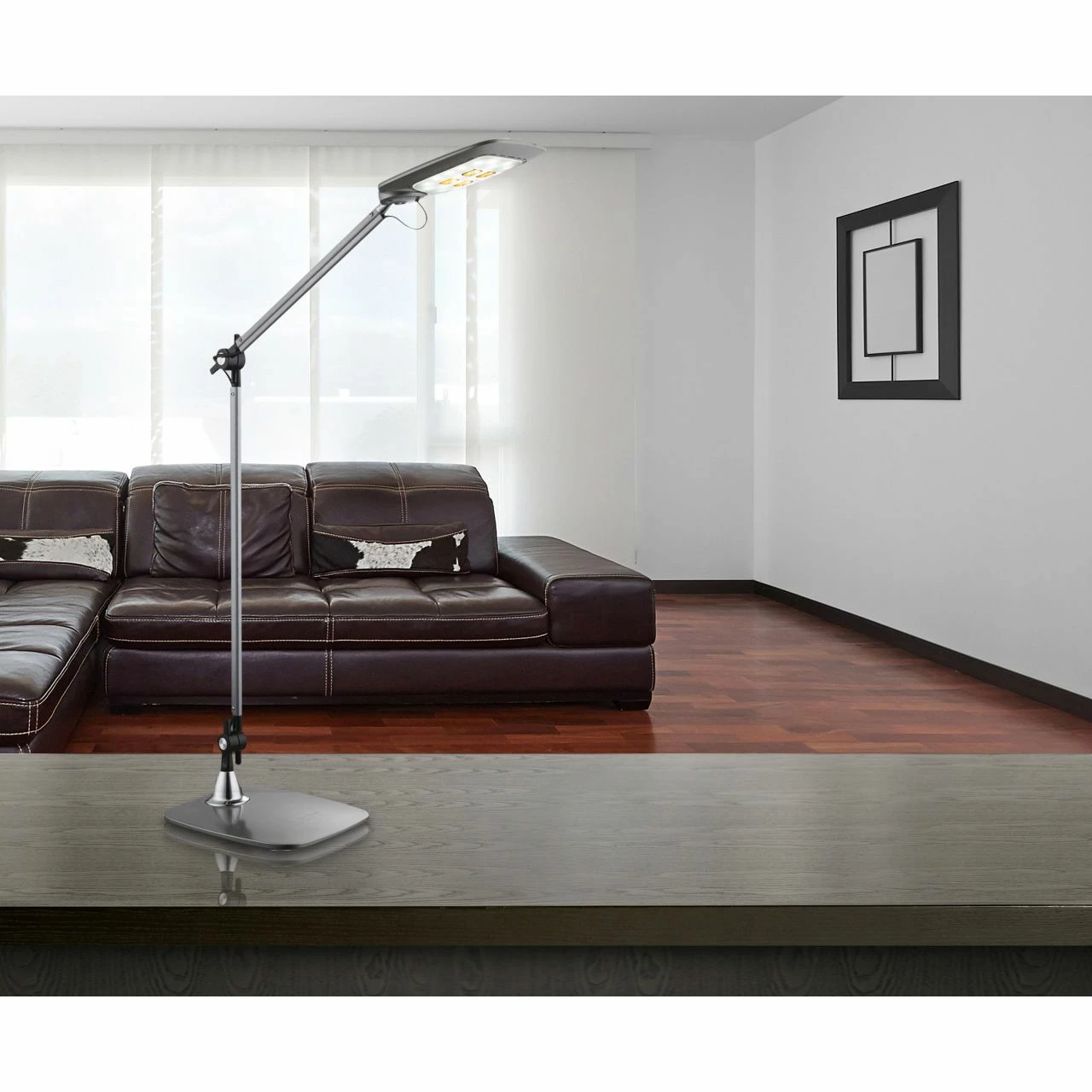 GLOBO dimmbare schwenkbare höhenverstellbare eckige LED Tischleuchte Lampe mit Sensor CCT-Lichtfarbsteuerung Base rechteckig TL 3 Gelenken beweglich Tischlampe silbergrau und schwarz 6 GLOBO dimmbare schwenkbare höhenverstellbare eckige LED Tischleuchte Lampe mit Sensor CCT-Lichtfarbsteuerung Base rechteckig TL 3 Gelenken beweglich Tischlampe silbergrau und schwarz – Bild 4