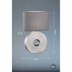 Fischer & Honsel E14 Tischleuchte mit Stoffschirm und Ring aus Keramik Tischlampe gold anthrazit mit Schalter 53 cm 7 Fischer & Honsel E14 Tischleuchte mit Stoffschirm und Ring aus Keramik Tischlampe gold anthrazit mit Schalter 53 cm -Tischleuchten Verkäufe e14 tischleuchte mit stoffschirm 50475V fischerhonsel 50475