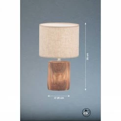 Fischer & Honsel runde E14 Tischleuchte mit Stoffschirm Leinen aus Beton in Holz-Optik in 2 Ausführungen 8 Fischer & Honsel runde E14 Tischleuchte mit Stoffschirm Leinen aus Beton in Holz-Optik in 2 Ausführungen -Tischleuchten Verkäufe e14 tischleuchte mit stoffschirm 50586V fischerhonsel 50586