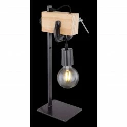 GLOBO E27 Tischleuchte aus Holz schwarzes Textilkabel mit Schraubzwinge als Deko Tischlampe schwarz und hell Schalter 11 GLOBO E27 Tischleuchte aus Holz schwarzes Textilkabel mit Schraubzwinge als Deko Tischlampe schwarz und hell Schalter -Tischleuchten Verkäufe e27 tischleuchte aus holz 15433Tax1280x1280 globo 15433t