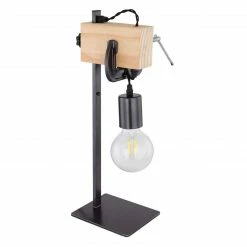 GLOBO E27 Tischleuchte aus Holz schwarzes Textilkabel mit Schraubzwinge als Deko Tischlampe schwarz und hell Schalter 12 GLOBO E27 Tischleuchte aus Holz schwarzes Textilkabel mit Schraubzwinge als Deko Tischlampe schwarz und hell Schalter -Tischleuchten Verkäufe e27 tischleuchte aus holz 15433Tb1280x1280 globo 15433t