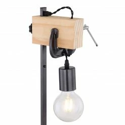 GLOBO E27 Tischleuchte aus Holz schwarzes Textilkabel mit Schraubzwinge als Deko Tischlampe schwarz und hell Schalter 13 GLOBO E27 Tischleuchte aus Holz schwarzes Textilkabel mit Schraubzwinge als Deko Tischlampe schwarz und hell Schalter -Tischleuchten Verkäufe e27 tischleuchte aus holz 15433Te1280x1280 globo 15433t