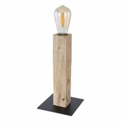 GLOBO E27 Tischleuchte aus Holz matt Tischlampe schwarz und dunkelbraun mit Schalter -Tischleuchten Verkäufe e27 tischleuchte aus holz 15455T1b1280x1280 globo 15455t1