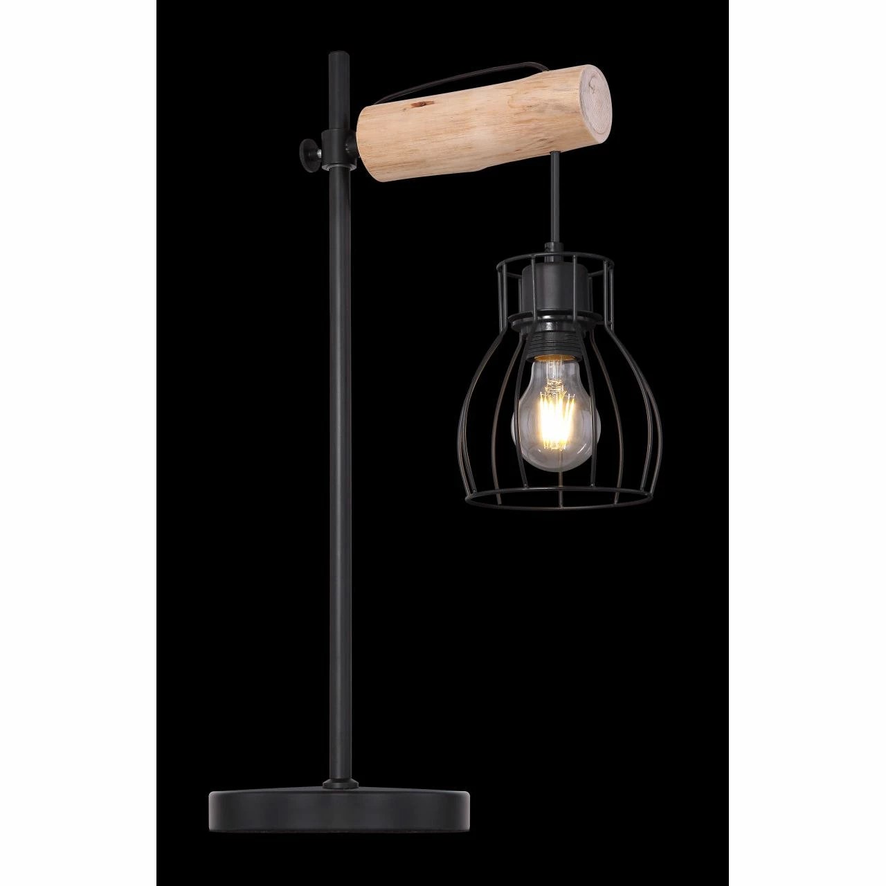 GLOBO E27 Tischleuchte aus HolzTischlampe schwarz und natur mit Schalter 5 GLOBO E27 Tischleuchte aus HolzTischlampe schwarz und natur mit Schalter – Bild 3