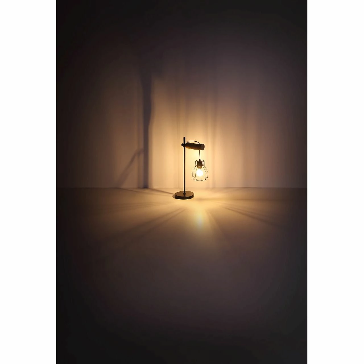 GLOBO E27 Tischleuchte aus HolzTischlampe schwarz und natur mit Schalter 9 GLOBO E27 Tischleuchte aus HolzTischlampe schwarz und natur mit Schalter – Bild 7