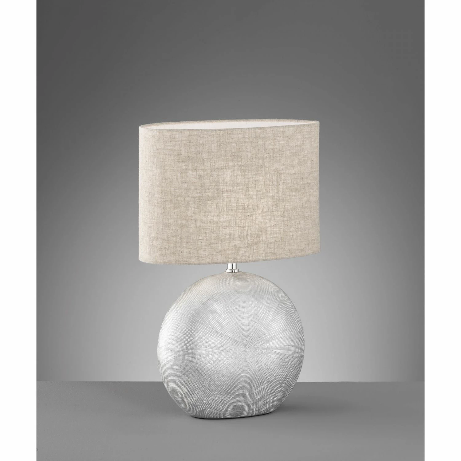 Fischer & Honsel E27 Tischleuchte mit Stoffschirm und Keramikkugel 53 cm hoch in 5 Ausführungen 4 Fischer & Honsel E27 Tischleuchte mit Stoffschirm und Keramikkugel 53 cm hoch in 5 Ausführungen – Bild 2