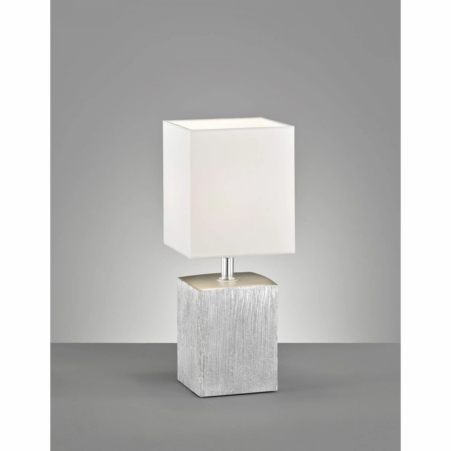 Fischer & Honsel eckige E14 Tischleuchte mit Stoffschirm aus Keramik in 3 Ausführungen 4 Fischer & Honsel eckige E14 Tischleuchte mit Stoffschirm aus Keramik in 3 Ausführungen – Bild 2