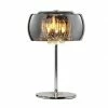 Trio Edle Tischleuchte in Chrom mit brilliantem Kristallbehang, chrombedampftes Glas, Höhe 36cm -Tischleuchten Verkäufe edle tischleuchte chrom mit 54549 trio 511210306