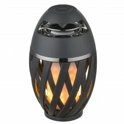 GLOBO Fackel LED Tischleuchte TL mit Fireeffekt USB Ladekabel Bluetooth Lautsprecher >75dB inkl. Akku Tischlampe weiß Schalter ø 10 cm -Tischleuchten Verkäufe fackel led tischleuchte mit 39902a1280x1280 globo 39902