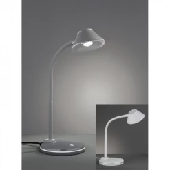 Reality Flexible LED Tischleuchte, weiße o. schwarze Schreibtischlampe, individuell einstellbar, mit Schalter, inkl. LED 3,2W