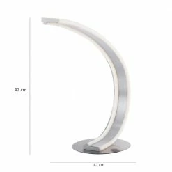 Paul Neuhaus Gebogene LED Tischleuchte Q-Vito Smart Home ZigBee, dimmbar über Fernbedienung, 42 cm Hoch -Tischleuchten Verkäufe gebogene led tischleuchte qvito 4425 554 paulneuhaus 442555