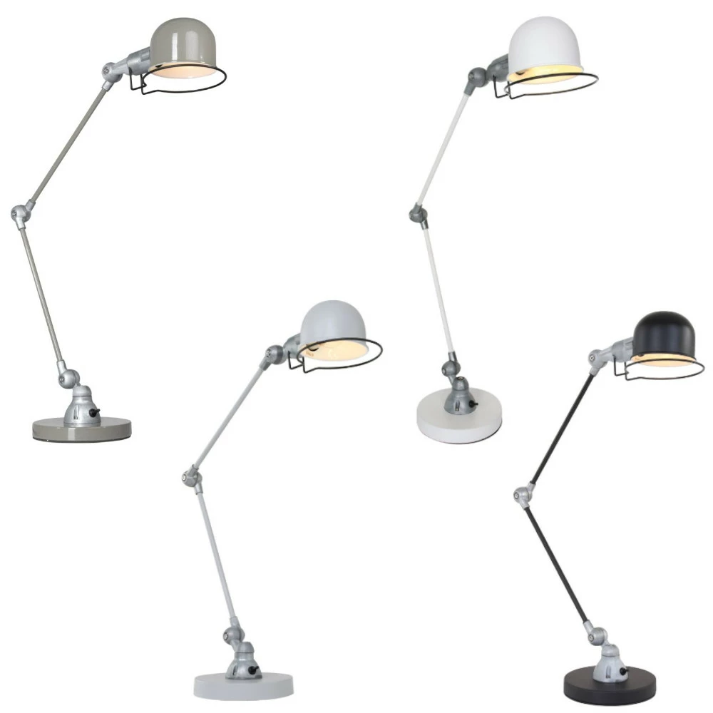 Steinhauer Tischleuchte im Industrie-Stil mit einstellbarem Arm, Klassiker, schwenkbar, mit Kippschalter am Lampenfuß, E14, 4 Farben 3 Steinhauer Tischleuchte im Industrie-Stil mit einstellbarem Arm, Klassiker, schwenkbar, mit Kippschalter am Lampenfuß, E14, 4 Farben
