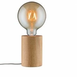 Paulmann Handgefertigte Tischleuchte Neordic Talin aus echtem Holz