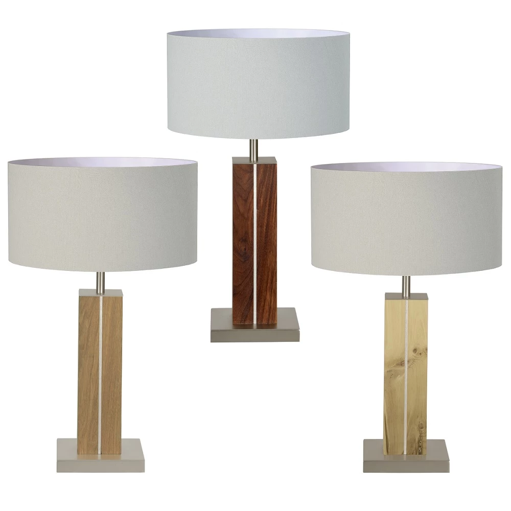 HerzBlut Hockerleuchte, Stoffschirm, Silbergrau, Zirbe o. Eiche o. Nussbaum 3 HerzBlut Hockerleuchte, Stoffschirm, Silbergrau, Zirbe o. Eiche o. Nussbaum