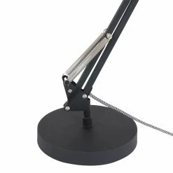 Steinhauer Industrielle Tischleuchte mit schwenkbarem Schirm, schwarz, höhenverstellbar, Schreibtischlampe mit Schnurschalter, E14 -Tischleuchten Verkäufe industrielle tischleuchte mit schwenkbarem 7702ZW 6 steinhauer 7702zw