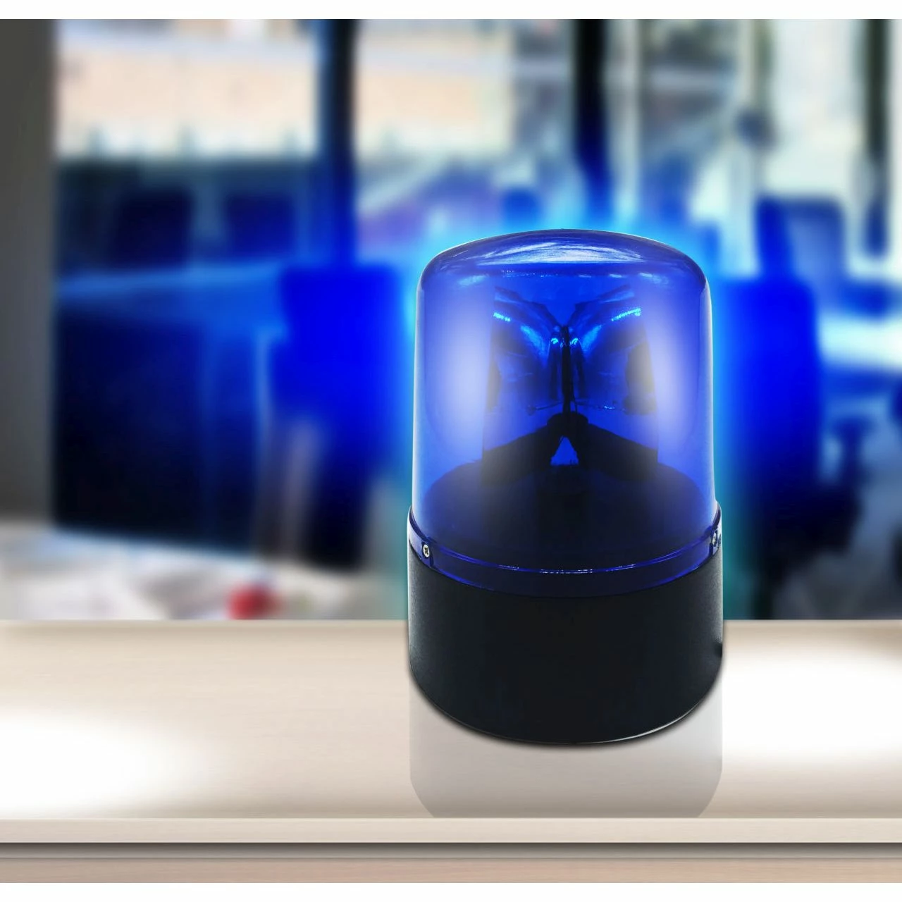 GLOBO Kinderleuchte LED Tischleuchte Police - Light Tischlampe blau und schwarz ø 95 cm 5 GLOBO Kinderleuchte LED Tischleuchte Police - Light Tischlampe blau und schwarz ø 95 cm – Bild 3