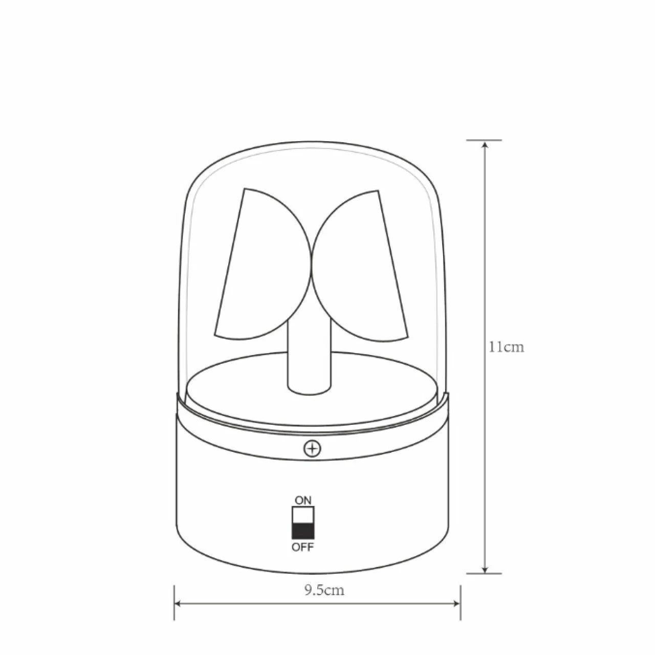 GLOBO Kinderleuchte LED Tischleuchte Police - Light Tischlampe blau und schwarz ø 95 cm 4 GLOBO Kinderleuchte LED Tischleuchte Police - Light Tischlampe blau und schwarz ø 95 cm – Bild 2