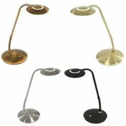 Steinhauer Klassische LED Tischleuchte mit verstellbarem Kopf, bronze, Pulsdimmer, CCT - Dim-to-Warm-Funktion, Schreibtischlampe, inkl. LED 6W
