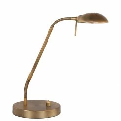 Steinhauer Klassische Tischleuchte mit schwenkbarem Kopf, dimmbar per Drehdimmer, bronze o. silber, inkl. LED 6W -Tischleuchten Verkäufe klassische tischleuchte mit schwenkbarem 7502BR steinhauer 7502br