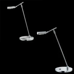 Knapstein Moderne LED-Schreibtischleuchte in 2 Oberflächen, Kugelgelenk