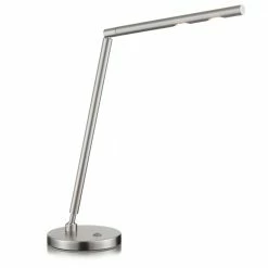 Knapstein Schlanke LED-Schreibtischleuchte in 2 Oberflächen, warmweiß