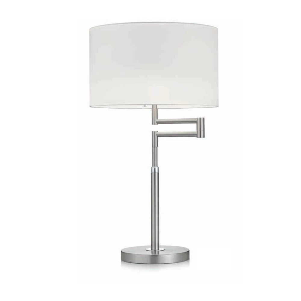 Knapstein Tischleuchte schwenkbar mit Stoffschirm Chintz - 3 Oberflächen 3 Knapstein Tischleuchte schwenkbar mit Stoffschirm Chintz - 3 Oberflächen