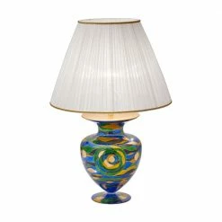 Kolarz® Tischleuchte Anfora in Aqua Blue, Höhe 65cm